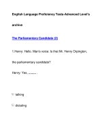 English Language Proficiency Tests-Advanced Level''''sarchive 2 doc