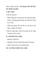 Giáo án tiếng việt lớp 5 - Kể chuyện: KỂ CHUYỆN ĐÃ NGHE, ĐÃ ĐỌC docx