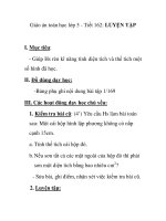 Giáo án toán học lớp 5 - Tiết 162: LUYỆN TẬP pps