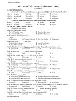 ĐỀ THI THỬ TỐT NGHIỆP NĂM 2011 - TEST 6 potx