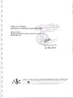 công ty cổ phần sản xuất thương mại phúc tiến báo cáo tài chính cho năm tài chính kết thúc ngày 31 tháng 12 năm 2011 đã được kiểm toán