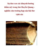 Sự đan xen các khuynh hướng thẩm mỹ trong thơ Huyền Quang nghiên cứu trường hợp sáu bài thơ vịnh cúc ppsx