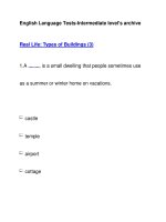 English Language Tests-Intermediate level''''s archiveReal Life: Types of Buildings (3) ppt