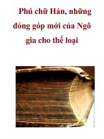 Phú chữ Hán, những đóng góp mới của Ngô gia cho thể loại _1 docx