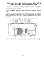 Giáo trình phân tích sơ đồ nguyên lý hệ thống lạnh trung tâm với thông số kỹ thuật p1 pptx