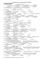 ĐỀ THI HỌC KỲ I NĂM HỌC 2010-2011 – KHỐI 12 pot