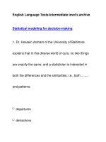 English Language Tests-Intermediate level''''s archive potx