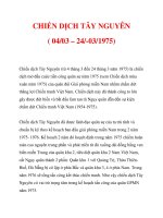 CHIẾN DỊCH TÂY NGUYÊN ( 04/03 – 24/-03/1975) pps