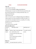 Giáo án Tập đọc lớp 3: Đề bài: ÂM THANH THÀNH PHỐ pptx