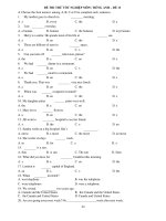 ĐỀ THI THỬ TỐT NGHIỆP MÔN: TIẾNG ANH – ĐỀ 13 pps