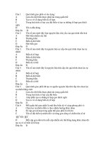Đề thi và đáp án Sinh học: Quá trình giao phối potx