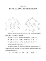 GIÁO TRÌNH TOÁN RỜI RẠC - CHƯƠNG IVĐỒ THỊ EULER VÀ ĐỒ THỊ HAMILTON_2 pps