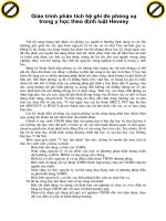 Giáo trình phân tích hệ ghi đo phóng xạ trong y học theo định luật Hevesy p1 ppt