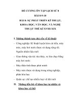 ĐỀ CƯƠNG ÔN TẬP LỊCH SỬ 8 BÀI 8-9-10 pps