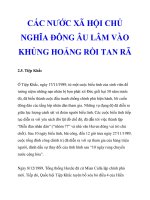 CÁC NƯỚC XÃ HỘI CHỦ NGHĨA ĐÔNG ÂU LÂM VÀO KHỦNG HOẢNG RỒI TAN RÃ_3 pps
