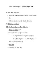 Giáo án toán lớp 5 - Tiết 130: VẬN TỐC doc