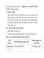 Giáo án tiếng việt lớp 5 - Tập làm văn: KIỂM TRA VIẾT (Tả con vật) ppt