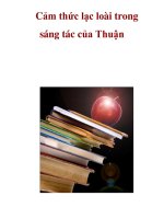 Cảm thức lạc loài trong sáng tác của Thuận . ppt