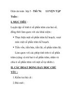 Giáo án toán lớp 5 - Tiết 76: LUYỆN TẬP pot