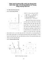 Giáo trình hướng dẫn cách sử dụng kính mặt nhận diện và những thiết bị sử dụng năng lượng mặt trời phần 1 potx
