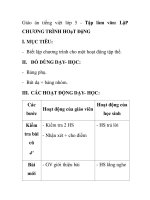 Giáo án tiếng việt lớp 5 - Tập làm văn: LậP CHƯƠNG TRÌNH HOạT ĐộNG pot