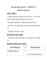 Giáo án tiếng việt lớp 2 - CHÍNH TẢ: Bông hoa niềm vui doc