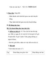 Giáo án toán lớp 5 - Tiết 134: THỜI GIAN pptx