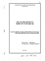 Nghiên cứu dùng vật liệu Chitosan làm phụ gia thực phẩm đảm bảo an toàn thực phẩm