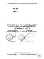 Báo cáo dự án áp dụng sản xuất sạch hơn vào hoạt động của xí nghiệp chế biến thủy sản xuất khẩu II