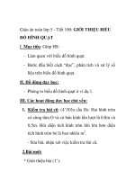 Giáo án toán lớp 5 - Tiết 100: GIỚI THIỆU BIỂU ĐỒ HÌNH QUẠT potx