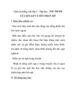 Giáo án tiếng việt lớp 5 - Tập đọc : TÁC PHẨM CỦA SIN-LƠ VÀ TÊN PHÁT XÍT ppt