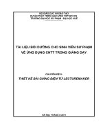 Thiết kế bài giảng điện tử Lecturemaker