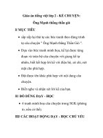 Giáo án tiếng việt lớp 2 - KỂ CHUYỆN: Ông Mạnh thắng thần gió ppsx