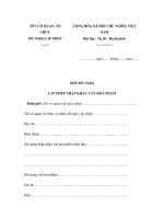 MẪU ĐƠN ĐỀ NGHỊ CẤP PHÉP NHẬP KHẨU VĂN HOÁ PHẨM pot