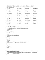 KỲ THI THỬ TỐT NGHIỆP VÀ ĐẠI HỌC NĂM 2011 - TEST 5 ppsx