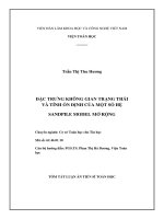 tóm tắt luận án tiến sĩ đặc trưng không gian trạng thái và tính ổn định của một số hệ sandpile model mở rộng