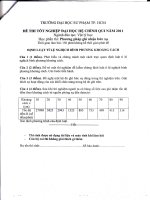 Đề thi môn phương pháp ghi nhận bức xạ docx