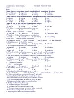 THE FIRST 45 MINUTE TEST doc