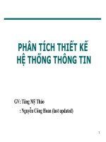 Phân tích thiết kế hệ thống thông tin - Chương 4 pps