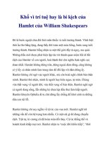 Khổ vì trí tuệ hay là bi kịch của Hamlet của William Shakespears_2 ppt