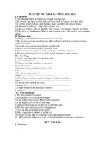 ĐỀ LUYỆN THI VÀ ĐÁP ÁN - TIẾNG ANH ( Số 2 ) pot