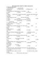 ĐỀ LUYỆN THI VÀ ĐÁP ÁN - TIẾNG ANH ( Số 18 ) potx