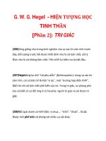 G. W. G. Hegel - HIỆN TƯỢNG HỌC TINH THẦN [Phần 2]: TRI GIÁC_5 potx