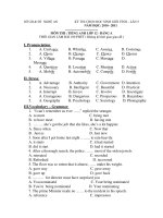 KỲ THI CHỌN HỌC SINH GIỎI TỈNH – LẦN 5 NĂM HỌC: 2010 - 2011 pps