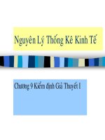 KIỂM ĐỊNH GIẢ THUYẾT - GIẢ THUYẾT KHÔNG pptx