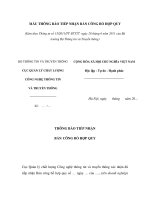 MẪU THÔNG BÁO TIẾP NHẬN BẢN CÔNG BỐ HỢP QUY pptx