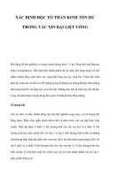 XÁC ĐỊNH ĐỘC TỐ THẦN KINH TỒN DƯ TRONG VẮC XIN BẠI LIỆT UỐNG potx