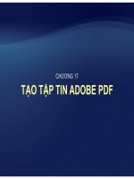 Tự học Indesign CS2 : Tạo tập tin ADOBE PDF part 1 pot