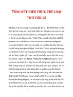 TỔNG KẾT KIẾN THỨC THỂ LOẠI THƠ VĂN 12_7 pptx