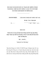 MẪU BÁO CÁO DANH SÁCH CÁC TRẠM GỐC KHÔNG THUỘC “DANH MỤC THIẾT BỊ VIỄN THÔNG VÀ ĐÀI VÔ TUYẾN ĐIỆN BẮT BUỘC KIỂM ĐỊNH” ĐÃ THÔNG BÁO ppsx